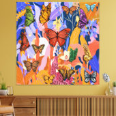 Impression sur toile étendue de jardin de papillon (Insitu(Salon))