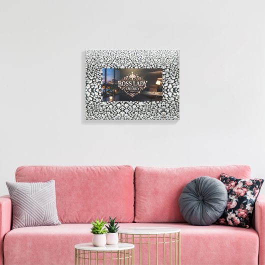 Impression sur toile étendue de la patronne (Insitu(Salon))