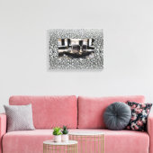 Impression sur toile étendue de la patronne (Insitu(Salon))