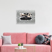 Impression sur toile étendue de la patronne (Insitu(Salon))