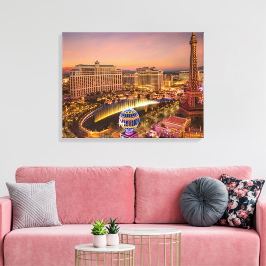 Impression sur toile étendue de Vegas (Insitu(Salon))