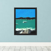 Impression sur toile étendue d'île tropicale (Insitu (Plancher de Bois))
