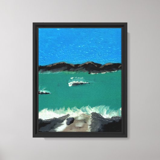 Impression sur toile étendue d'île tropicale (Recto)