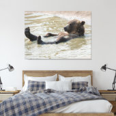 Impression sur toile étendue d'OURS GRIZZLI (Insitu(Chambre))