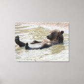 Impression sur toile étendue d'OURS GRIZZLI (Recto)