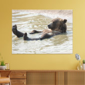 Impression sur toile étendue d'OURS GRIZZLI (Insitu(Salon))