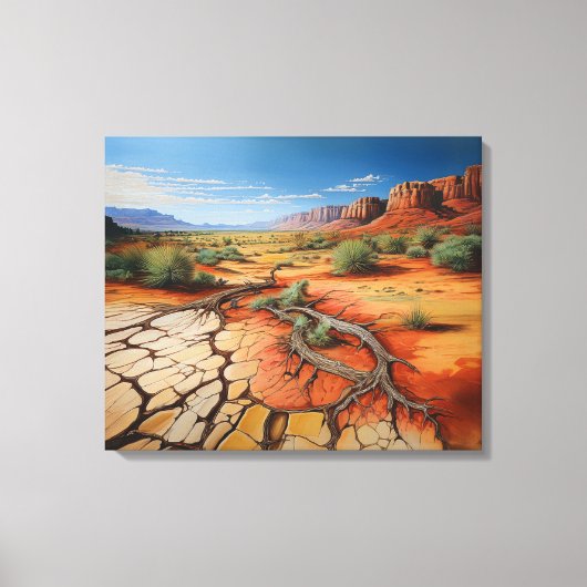 Impression sur toile étendue du désert du Sud-Oues (Recto)