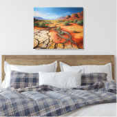 Impression sur toile étendue du désert du Sud-Oues (Insitu(Chambre))