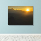 Impression sur toile étendue du lever du soleil (Insitu (Plancher de Bois))