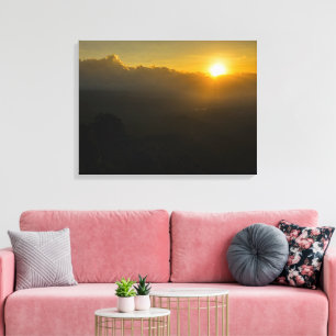 Impression sur toile étendue du lever du soleil