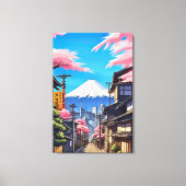 Impression sur toile étendue du Mt Fuji de Tokyo (Recto)