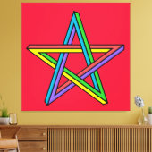 Impression sur toile étendue du pentacle magique (Insitu(Salon))