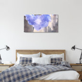 Impression sur toile étendue gris violet aquarelle (Insitu(Chambre))