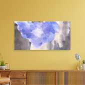 Impression sur toile étendue gris violet aquarelle (Insitu(Salon))