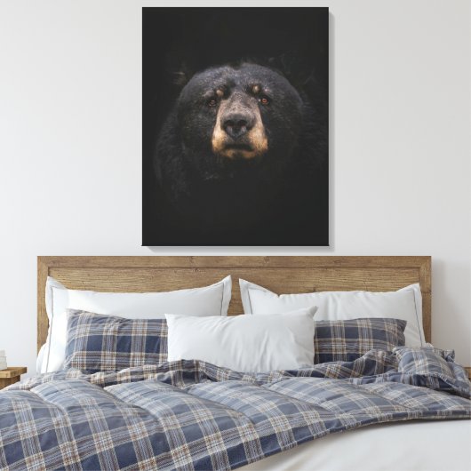 Impression sur toile étendue OURS NOIR (Insitu(Chambre))