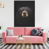 Impression sur toile étendue OURS NOIR (Insitu(Salon))