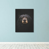 Impression sur toile étendue OURS NOIR (Insitu (Plancher de Bois))