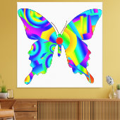 Impression sur toile étendue Papillon d'été (Insitu(Salon))