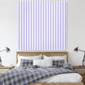 Impression sur toile étendue Rayures violettes (Insitu(Chambre))