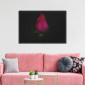 Impression sur toile étendue Rose rose (Insitu(Salon))