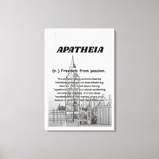 Impression sur toile étirée Apatheia