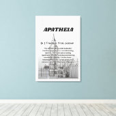 Impression sur toile étirée Apatheia (Insitu (Plancher de Bois))