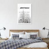 Impression sur toile étirée Apatheia (Insitu(Chambre))