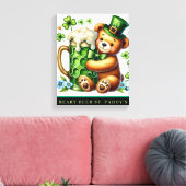 Impression sur toile étirée BEARY BEER ST. PADDY'S (Insitu(Salon))
