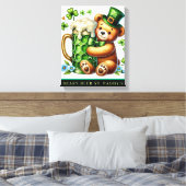 Impression sur toile étirée BEARY BEER ST. PADDY'S (Insitu(Chambre))