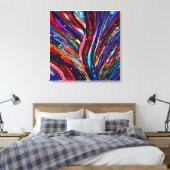 Impression sur toile étirée Cosmic Groove (Insitu(Chambre))