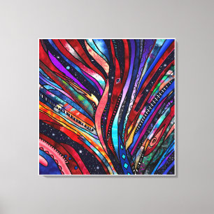 Impression sur toile étirée Cosmic Groove