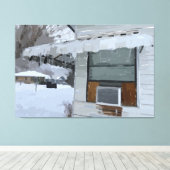 Impression sur toile étirée d'accueil en hiver (Insitu (Plancher de Bois))