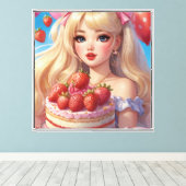 Impression sur toile étirée d'anime (Insitu (Plancher de Bois))