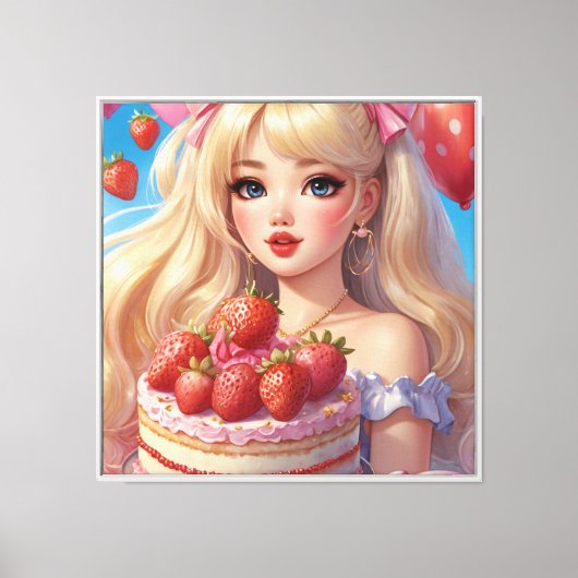 Impression sur toile étirée d'anime (Recto)