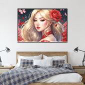 Impression sur toile étirée d'anime (Insitu(Chambre))