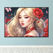 Impression sur toile étirée d'anime (Insitu (Plancher de Bois))