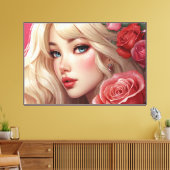 Impression sur toile étirée d'anime (Insitu(Salon))