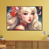 Impression sur toile étirée d'anime (Insitu(Salon))