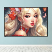 Impression sur toile étirée d'anime (Insitu (Plancher de Bois))