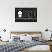 Impression sur toile étirée de 65 ans Félicitation (Insitu(Chambre))