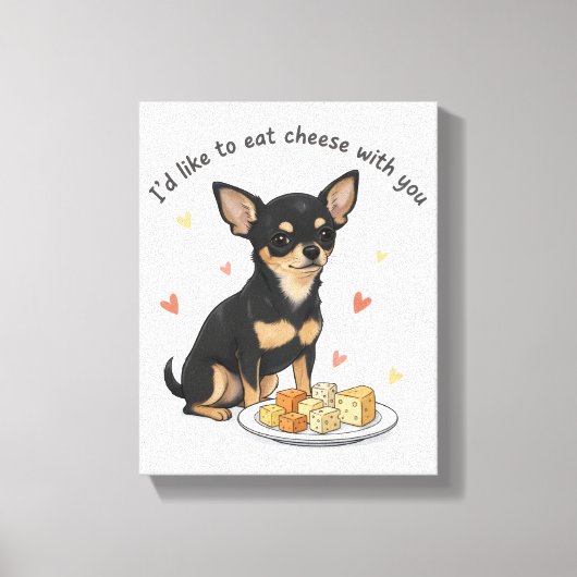 Impression sur toile étirée de Chihuahua (Recto)