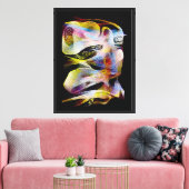 Impression sur toile étirée de grenouille (Insitu(Salon))