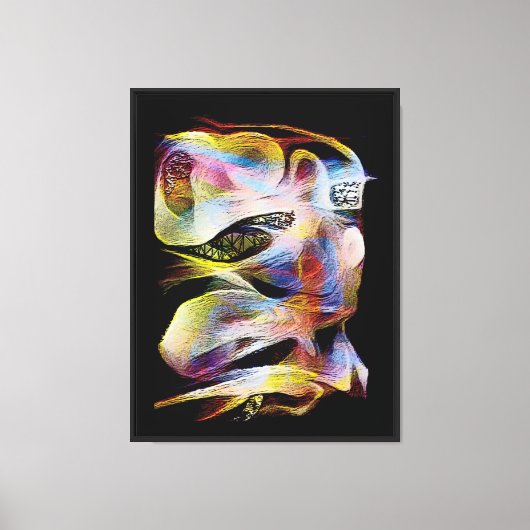 Impression sur toile étirée de grenouille (Recto)