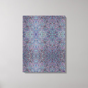 Impression sur toile étirée de mosaïque de confett