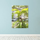 Impression sur toile étirée de pêcher (Insitu (Plancher de Bois))