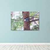 Impression sur toile étirée de sittelle d'hiver (Insitu (Plancher de Bois))