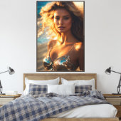 Impression sur toile étirée de supermodèle (Insitu(Chambre))