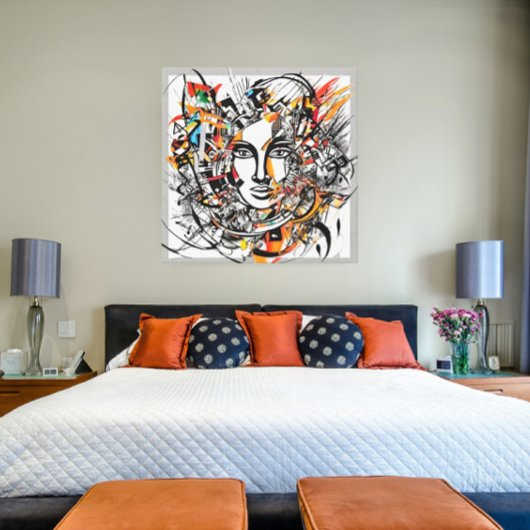 Impression sur toile étirée d'élégance Abstraite