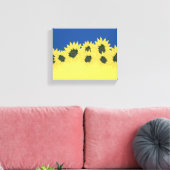 Impression sur toile étirée du drapeau de l'Ukrain (Insitu(Salon))
