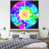 Impression sur toile étirée Flower Sunshine (Insitu(Chambre))